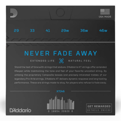 D'ADDARIO XTC46 XT CLASSICAL HARD TENSION струни для класичної гітари